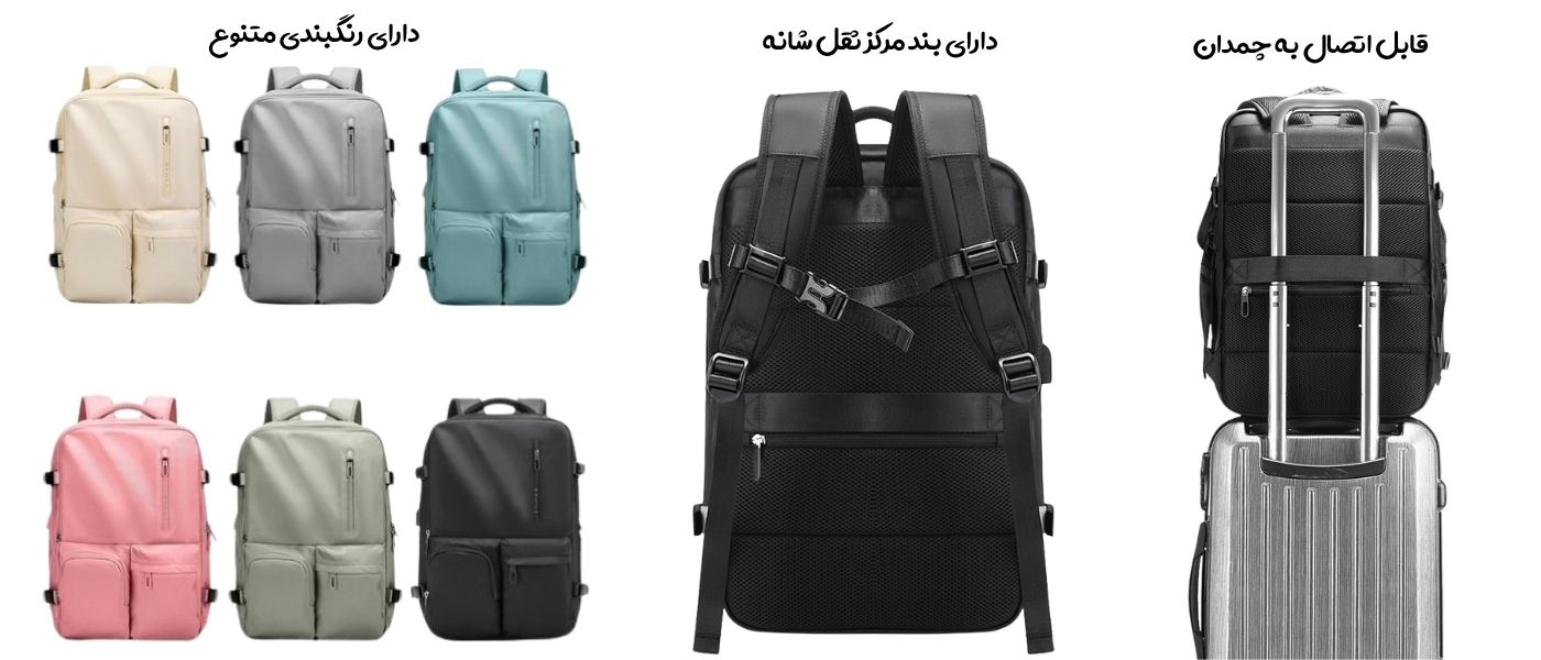 کوله پشتی بنج مدل Bange BG-1800 مناسب لپ تاپ 17 اینچی